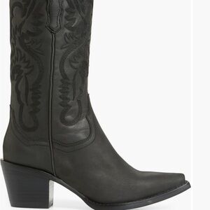 Jeffrey Campbell Free People Black Western Heeled Boots